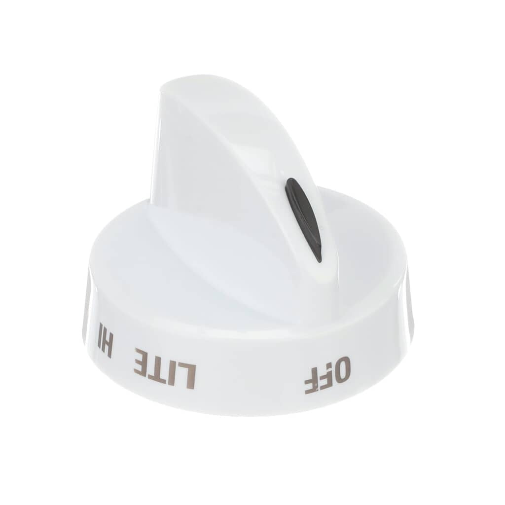 A metallic oven broil heating element with a wavy dual-loop coil pattern.