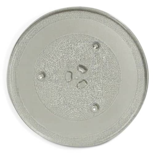 Top view of the Samsung DE63-00624A glass microwave turntable cooking tray.