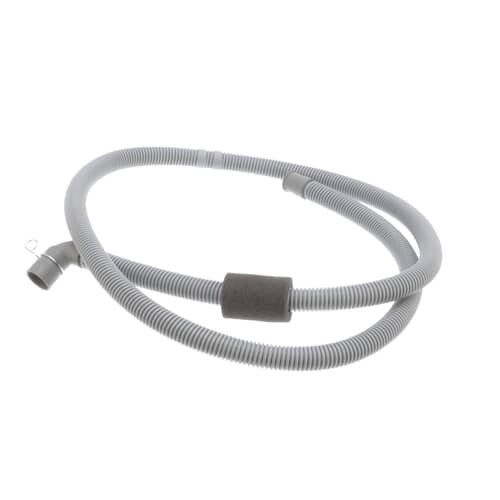 Authentic Samsung DC97-15273A drain hose with reinforced flexible tubing for durable water flow management.