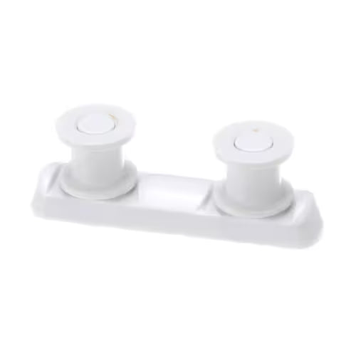Dishwasher upper rack rail bracket WD12X10175 installed inside GE dishwasher