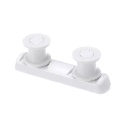 GE WD12X10175 guide rail bracket with wheels front view