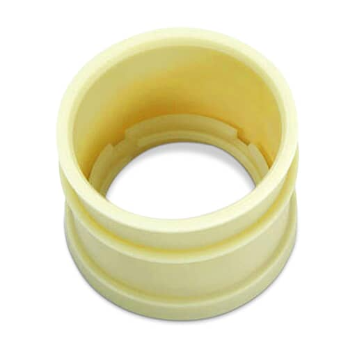 Angled view of the ribbed WD18X214 dishwasher pump coupler