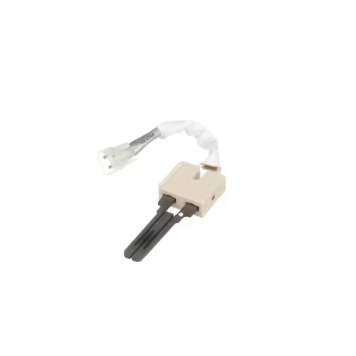 Close-up of WP31001556 igniter glowing before burner lights
