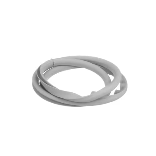 Dryer door gasket WP3390733 installed around drum opening in Whirlpool dryer