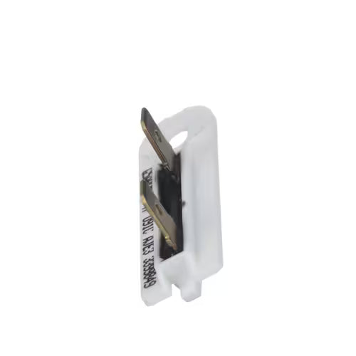 Dryer thermal fuse WP3399849 installed on Whirlpool dryer exhaust duct