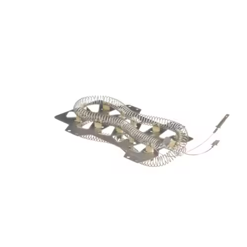 Replacement WP35001247 heating element installed in dryer heating section