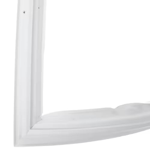 GE WR24X10077 gasket installed on refrigerator fresh-food door