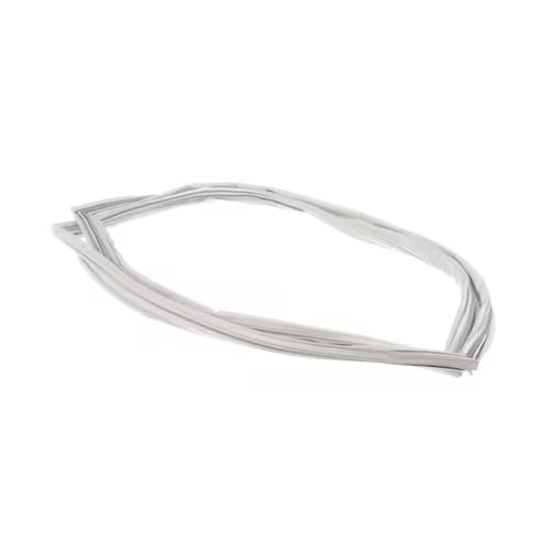 Refrigerator door seal gasket WR24X446 installed on GE fresh-food door