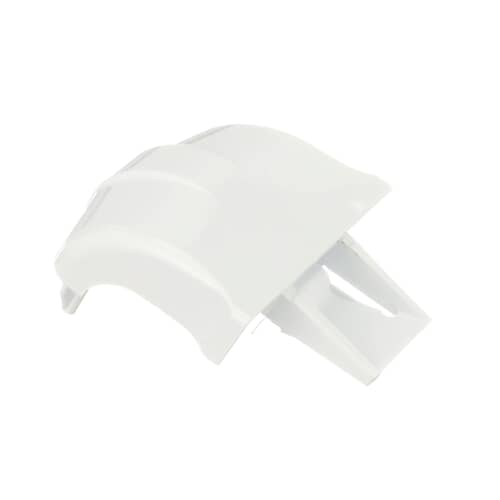 Front view of the GE WR2X8345 Shelf Cap showing the snap-in tabs.