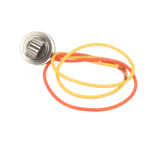 GE WR50X10010 thermostat installed on refrigerator evaporator coil