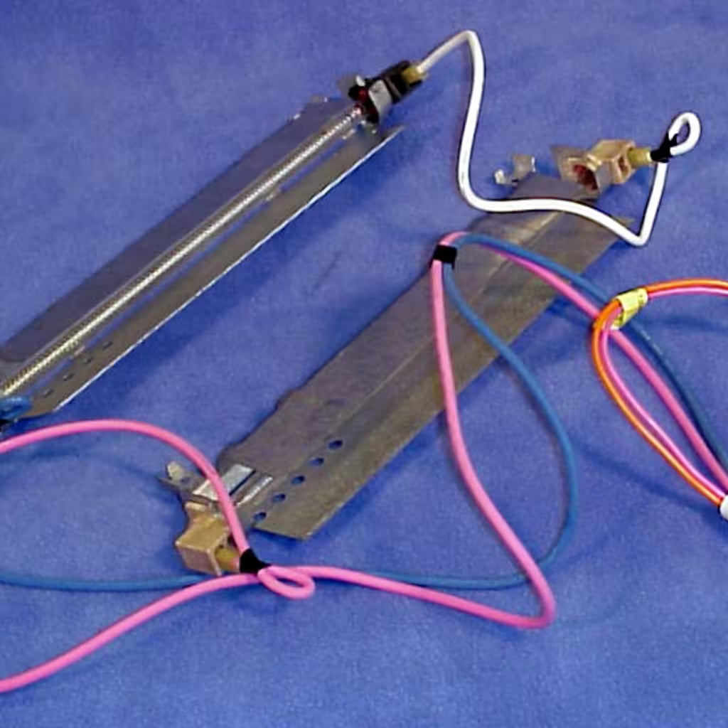 GE WR51X443 installed in refrigerator evaporator compartment showing heater tubes