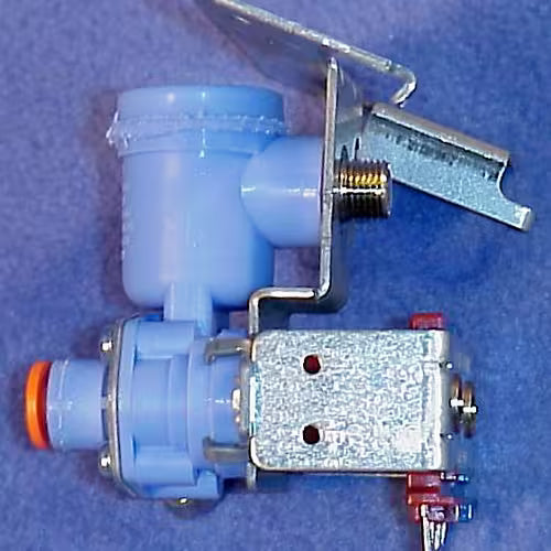 GE WR57X10023 part number label on valve