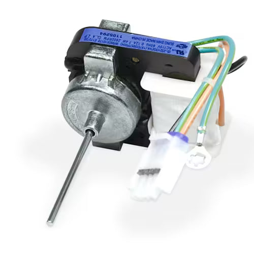 Close-up of part number WR60X10172 on motor housing