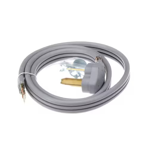 WX09X10002 GE 4-prong 6-foot power cord replacement part for electric dryer