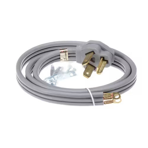 WX09X10002 GE 4-prong 6-foot power cord replacement part for electric dryer