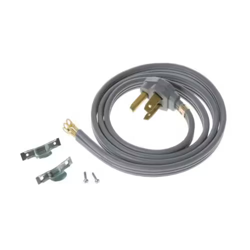 WX09X10004 GE 4-foot 3-prong power cord replacement part for electric dryer