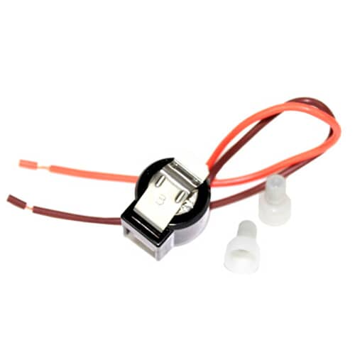Whirlpool 12001937 Refrigerator Defrost Thermostat Kit with wires and connectors.
