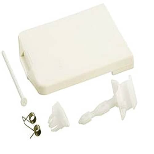 OEM 4387043 Detergent Dispenser Cover, pin, spring, and latch repair parts