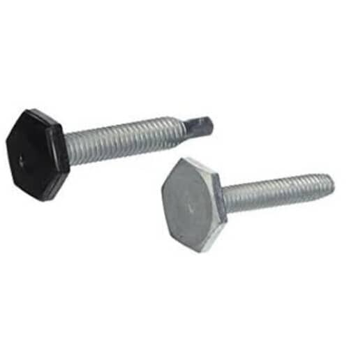 OEM 8193716 Leveling Leg showing the plastic capped and bare metal screw styles