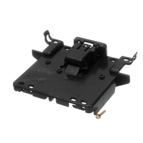 The contents of the 8193830 latch kit, showing multiple plastic catches and metal strikes.