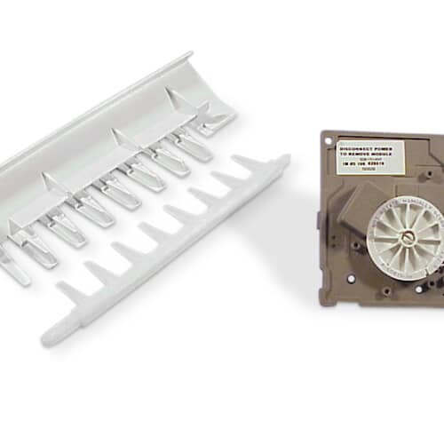 Whirlpool 8201515 Refrigerator Ice Maker Motor Control Module, brown/tan plastic