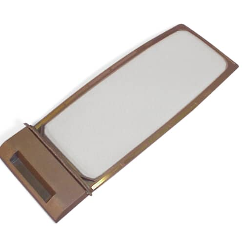 Close-up of the mesh screen and plastic frame of the WP349639 lint filter.