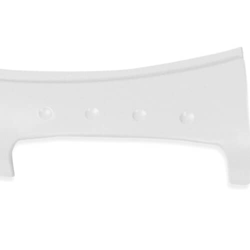 A top-down view of the Whirlpool WP8181846 washer door handle, highlighting the four small bumps on its surface