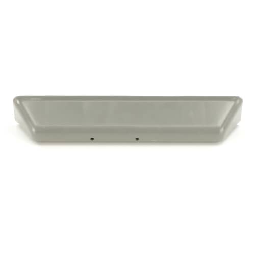 Side view of the Whirlpool WP8540456 Drum Baffle, a durable plastic part with two holes for easy attachment to the washing machine, ensuring proper movement of clothes during the wash cycle.