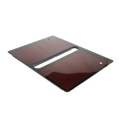 Replacement range cooktop glass assembly 74007072, viewed from a second angle.