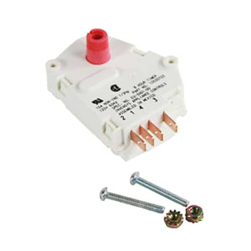 Whirlpool R0131577 OEM refrigerator defrost timer kit with hardware for side-by-side refrigerator models.