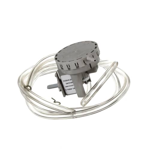 OEM Whirlpool W10337781 washer pressure switch assembly with connector ports and attached hose.