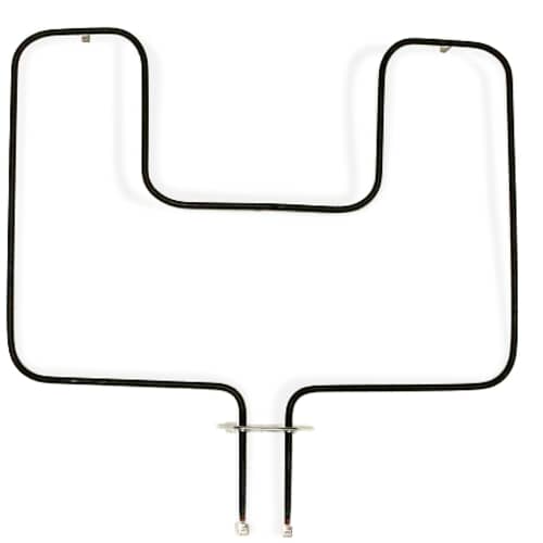 Black appliance oven lower heating element.