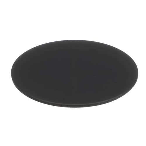 Black appliance cap with four mounting pins.