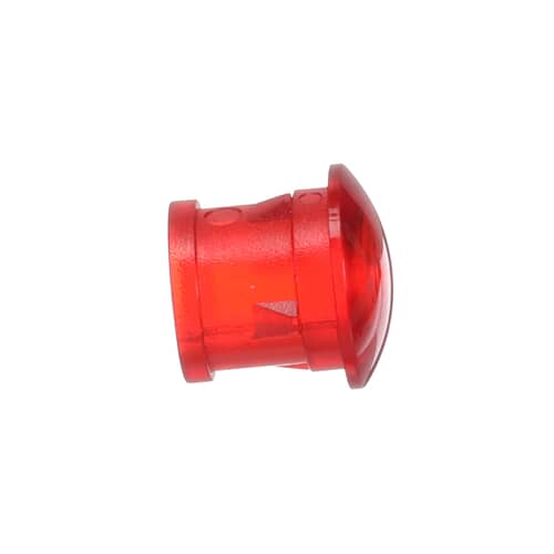 Side view of the Bosch 00189343 red plastic lens replacement for range and cooktop pilot lights.