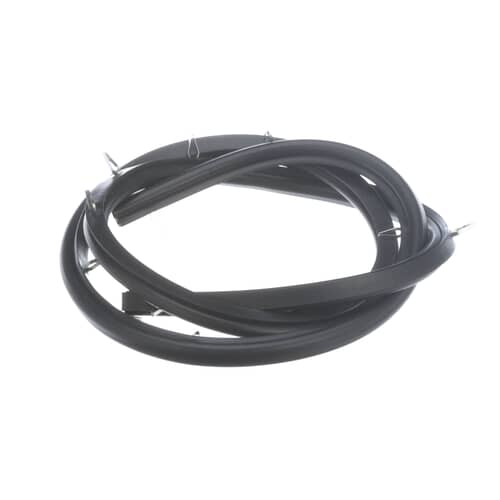 Coiled rubber oven door seal with multiple pins.