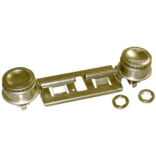 Dual-tip gas range igniter and mounting bracket.