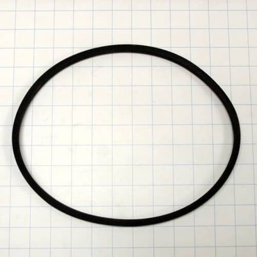The Electrolux 134511600 drive belt lying on a white grid surface.