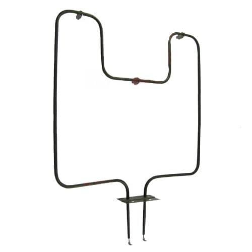 U-shaped oven bake element with terminals.