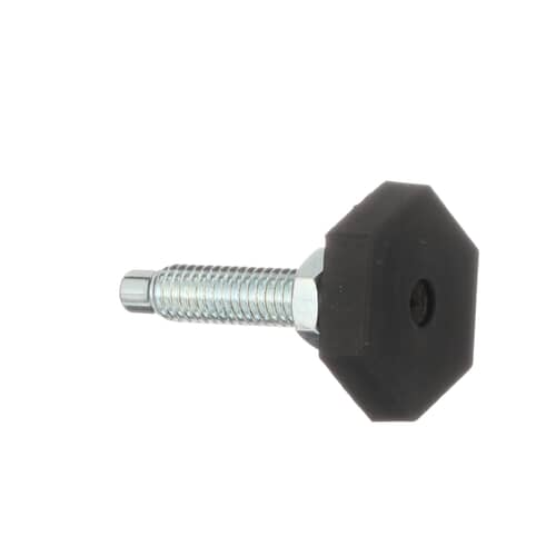 Electrolux 131841600 leveling leg assembly showing the threaded bolt and black rubber foot pad