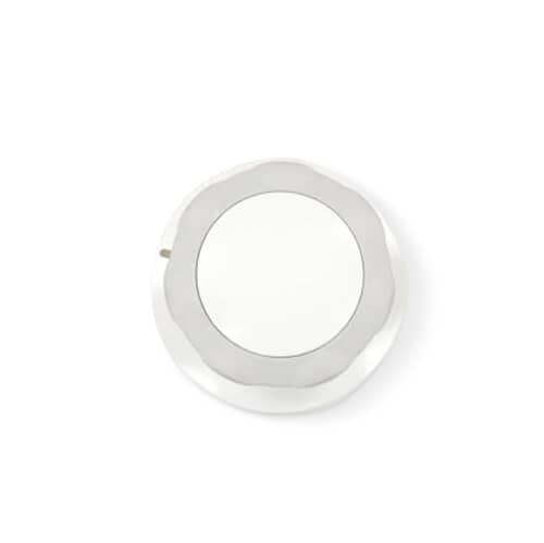 Top-down view of the timer knob, highlighting the gray scalloped edge and the white center indicator area.
