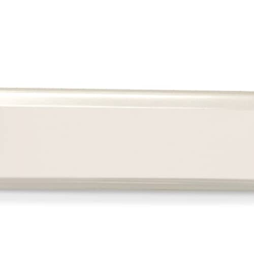 A front-facing view of the clear Electrolux 240323002 refrigerator door bin.