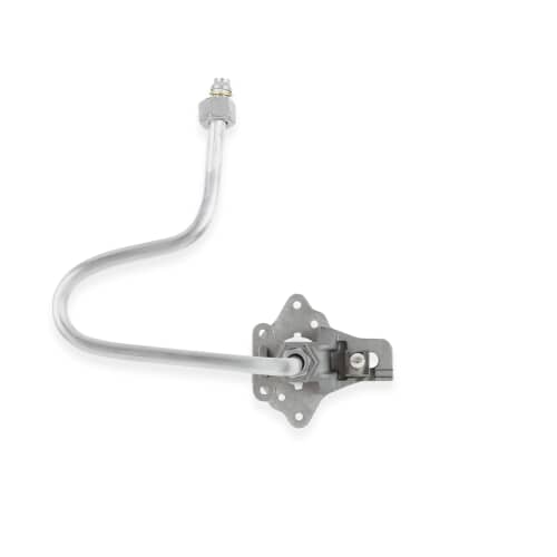 Side view of the complete gas ignitor/orifice assembly replacement part.