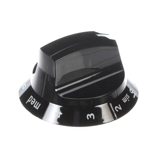 Electrolux 316544007 Black Electric Range Surface Control Knob (HI/LO markings).