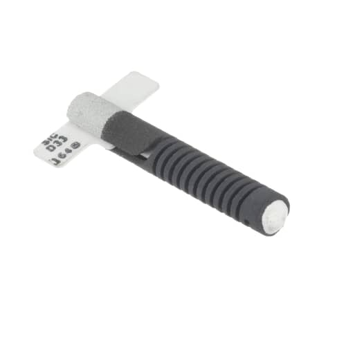 The torpedo ignitor element isolated on a white background, showing the corrugated body.