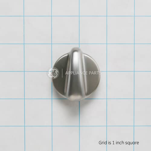 Top view of the WB03T10268 knob on a reference grid.