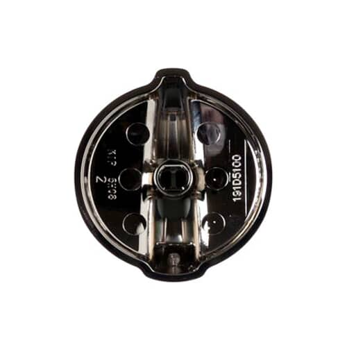 GE WB03T10271 Electric Range Surface Burner Control Knob in metallic finish.