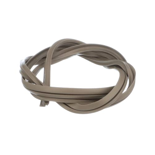 GE WB2X1522 Range Oven Door Seal Gasket (silicone/tan color) in a rolled bundle.