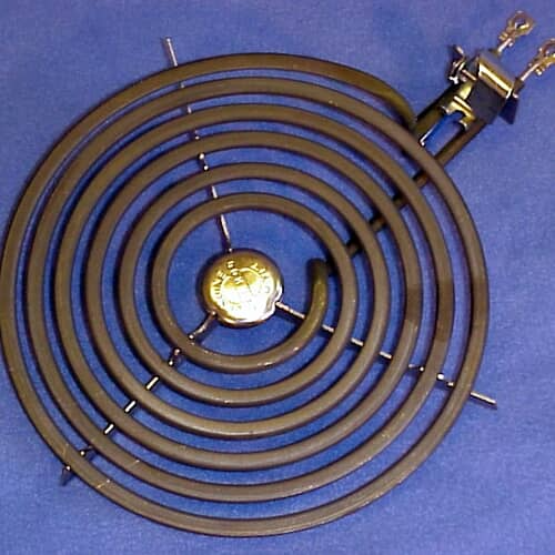 GE WB30X348 8-inch coil surface element (2350W) with center medallion.