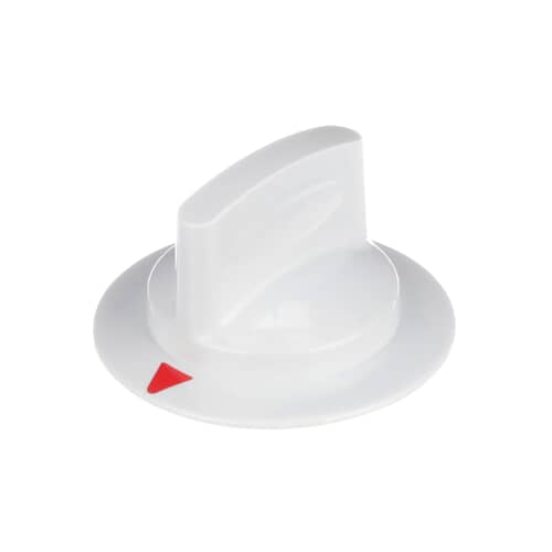 GE WE1X1263 dryer timer knob showing the angled top and red indicator pointer