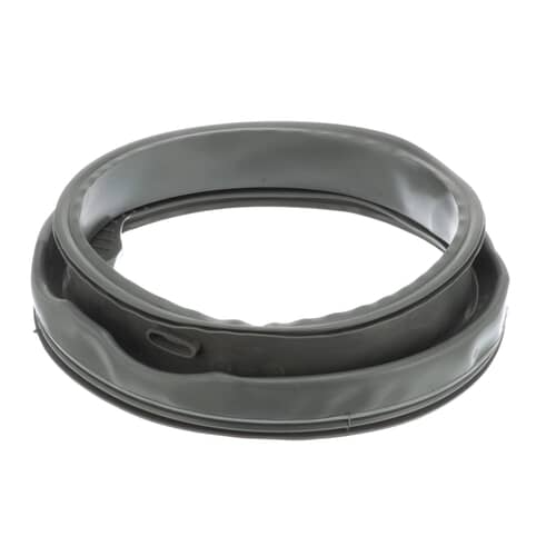 Profile view of the GE washer door boot seal highlighting the retention grooves